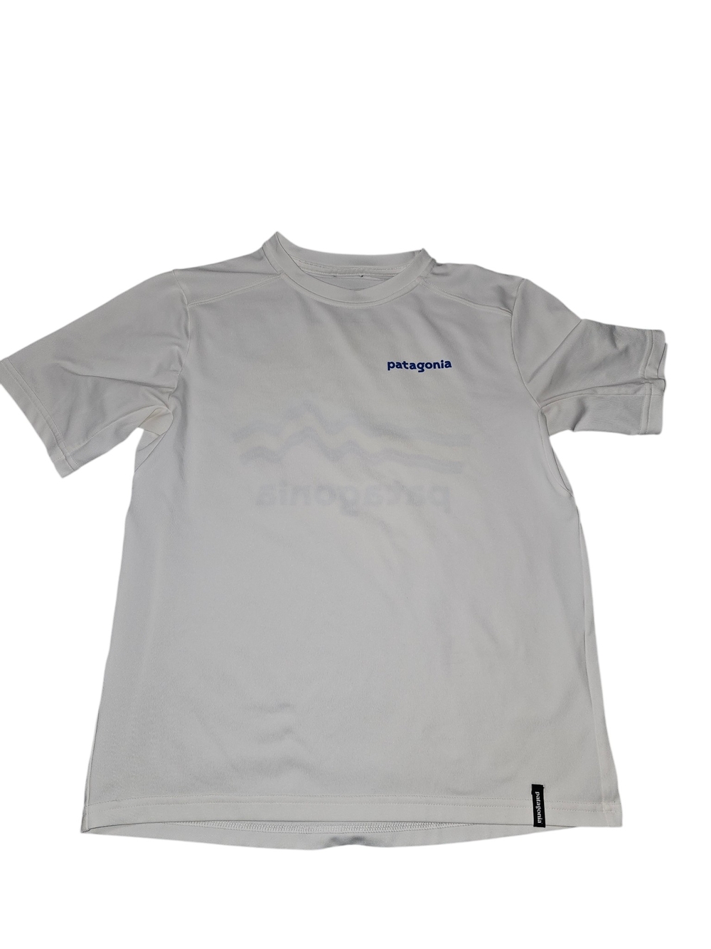 Patagonia Capilene silkweight kids L 12 graphic mountains sun shirt sleeve